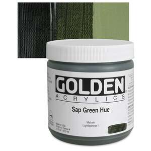 Golden - Golden Heavy Body Akrilik Boya 473 Ml Seri 4 Sap Green Hue