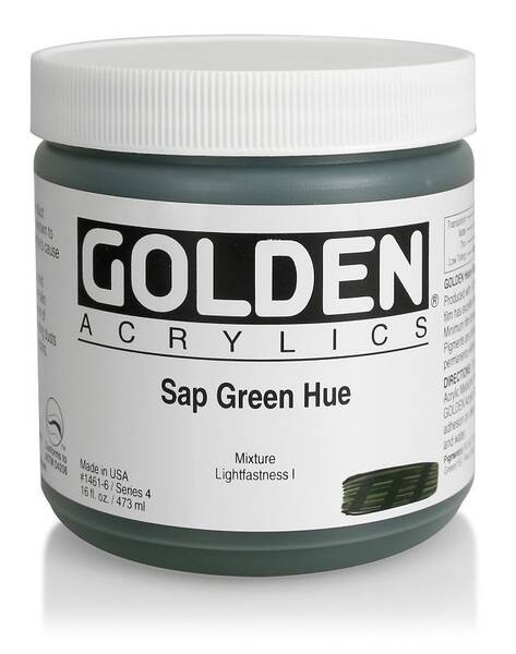 Golden Heavy Body Akrilik Boya 473 Ml Seri 4 Sap Green Hue