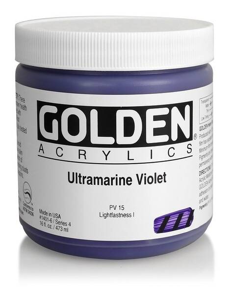 Golden Heavy Body Akrilik Boya 473 Ml Seri 4 Ultramarine Violet