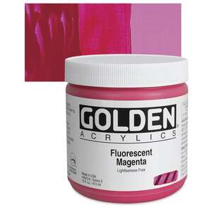 Golden Heavy Body Akrilik Boya 473 Ml Seri 5 Fluorescent Magenta - 1