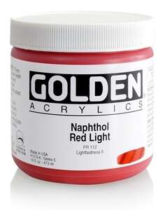 Golden Heavy Body Akrilik Boya 473 Ml Seri 5 Naphthol Red Light - Thumbnail