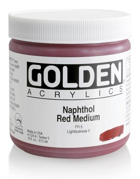 Golden Heavy Body Akrilik Boya 473 Ml Seri 5 Naphthol Red Medium