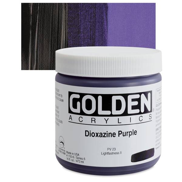 Golden Heavy Body Akrilik Boya 473 Ml Seri 6 Dioxazine Purple