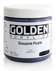 Golden Heavy Body Akrilik Boya 473 Ml Seri 6 Dioxazine Purple - Thumbnail