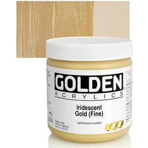 Golden Heavy Body Akrilik Boya 473 Ml Seri 6 Iridescent Gold Fine - 1