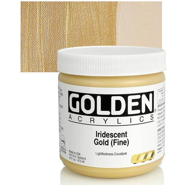 Golden Heavy Body Akrilik Boya 473 Ml Seri 6 Iridescent Gold Fine