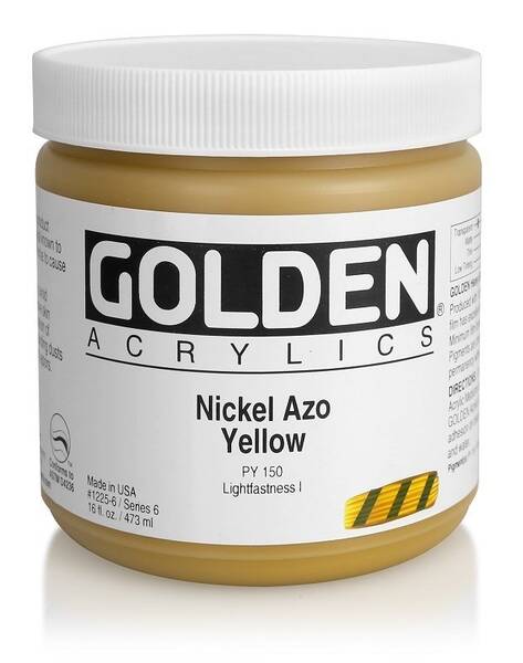 Golden Heavy Body Akrilik Boya 473 Ml Seri 6 Nickel Azo Yellow