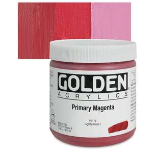 Golden Heavy Body Akrilik Boya 473 Ml Seri 6 Primary Magenta - 1