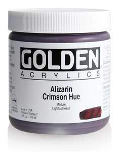 Golden Heavy Body Akrilik Boya 473 Ml Seri 7 Alizarin Crimson Hue - 3