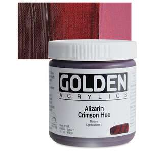 Golden - Golden Heavy Body Akrilik Boya 473 Ml Seri 7 Alizarin Crimson Hue