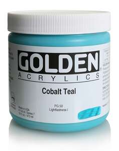 Golden Heavy Body Akrilik Boya 473 Ml Seri 7 Cobalt Teal - Thumbnail