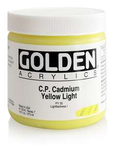 Golden Heavy Body Akrilik Boya 473 Ml Seri 7 C.P. Cadmium Yellow Light - 3