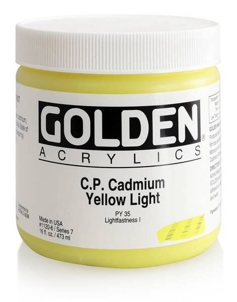 Golden Heavy Body Akrilik Boya 473 Ml Seri 7 C.P. Cadmium Yellow Light - 3