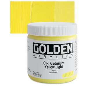 Golden - Golden Heavy Body Akrilik Boya 473 Ml Seri 7 C.P. Cadmium Yellow Light