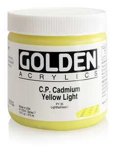 Golden Heavy Body Akrilik Boya 473 Ml Seri 7 C.P. Cadmium Yellow Light - Thumbnail