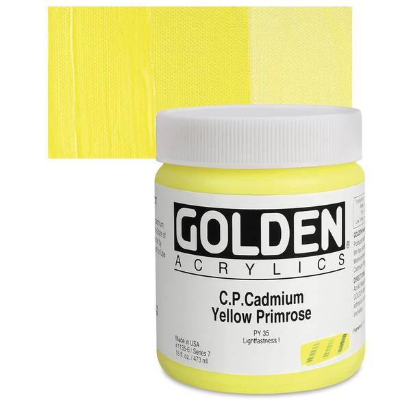 Golden Heavy Body Akrilik Boya 473 Ml Seri 7 C.P. Cadmium Yellow Primrose - 1