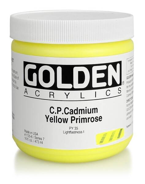 Golden Heavy Body Akrilik Boya 473 Ml Seri 7 C.P. Cadmium Yellow Primrose
