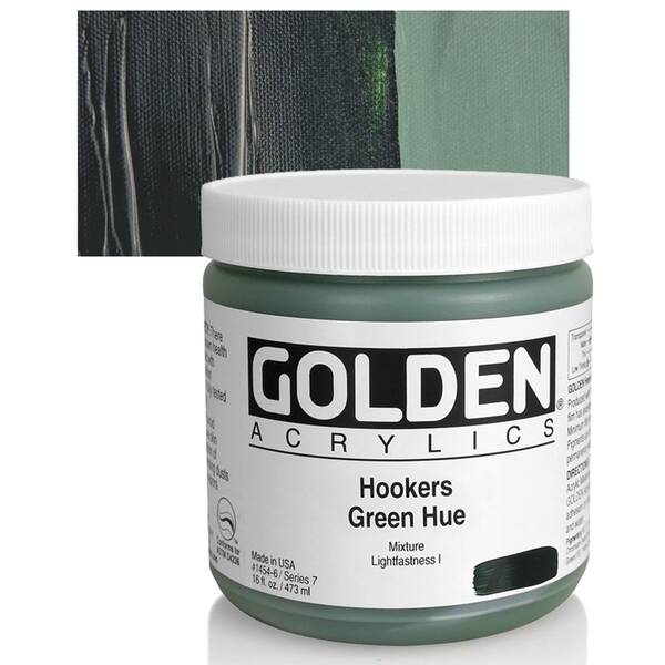 Golden Heavy Body Akrilik Boya 473 Ml Seri 7 Hookers Green Hue - 1