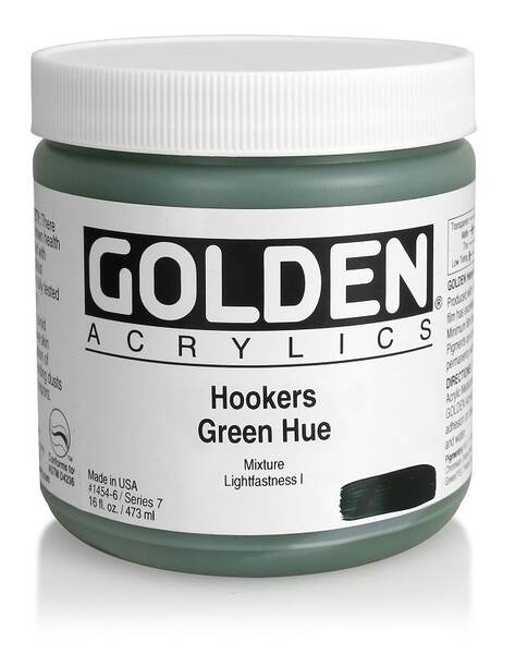 Golden Heavy Body Akrilik Boya 473 Ml Seri 7 Hookers Green Hue - 3