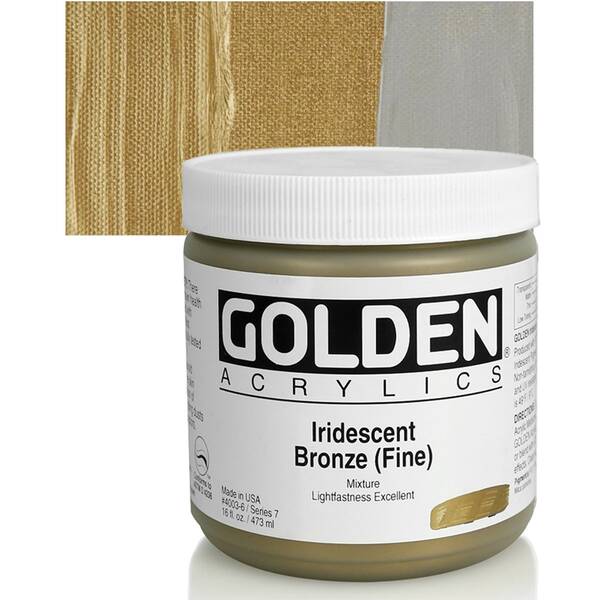 Golden Heavy Body Akrilik Boya 473 Ml Seri 7 Iridescent Bronze Fine - 1