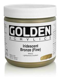 Golden Heavy Body Akrilik Boya 473 Ml Seri 7 Iridescent Bronze Fine - 3