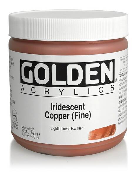 Golden Heavy Body Akrilik Boya 473 Ml Seri 7 Iridescent Copper Fine - 1