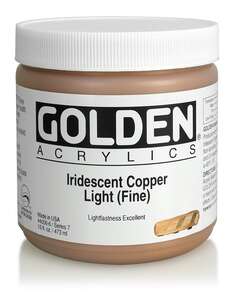 Golden Heavy Body Akrilik Boya 473 Ml Seri 7 Iridescent Copper Light Fine - 3