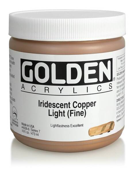 Golden Heavy Body Akrilik Boya 473 Ml Seri 7 Iridescent Copper Light Fine