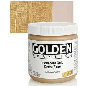 Golden Heavy Body Akrilik Boya 473 Ml Seri 7 Iridescent Gold Deep Fine - 1