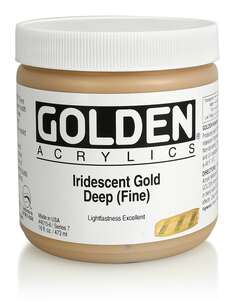 Golden Heavy Body Akrilik Boya 473 Ml Seri 7 Iridescent Gold Deep Fine - 3