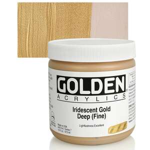Golden - Golden Heavy Body Akrilik Boya 473 Ml Seri 7 Iridescent Gold Deep Fine