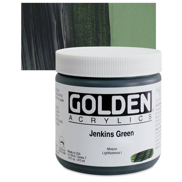 Golden Heavy Body Akrilik Boya 473 Ml Seri 7 Jenkins Green - 1