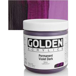 Golden Heavy Body Akrilik Boya 473 Ml Seri 7 Permanent Violet Dark - 1