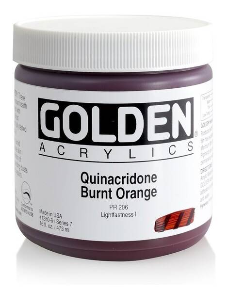 Golden Heavy Body Akrilik Boya 473 Ml Seri 7 Quinacridone Burnt Blue - 3