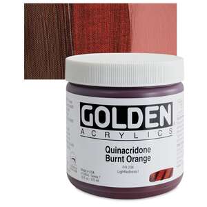 Golden - Golden Heavy Body Akrilik Boya 473 Ml Seri 7 Quinacridone Burnt Orange