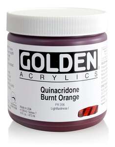 Golden Heavy Body Akrilik Boya 473 Ml Seri 7 Quinacridone Burnt Orange - Thumbnail