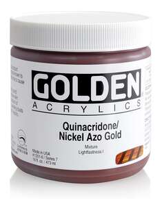Golden Heavy Body Akrilik Boya 473 Ml Seri 7 Quinacridone Nickel Azo Gold - Thumbnail