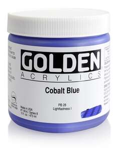 Golden Heavy Body Akrilik Boya 473 Ml Seri 8 Cobalt Blue - 3