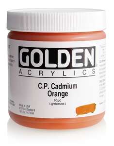 Golden Heavy Body Akrilik Boya 473 Ml Seri 8 C.P. Cadmium Orange - Thumbnail