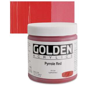 Golden Heavy Body Akrilik Boya 473 Ml Seri 8 Pyrrole Red - 1