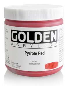 Golden Heavy Body Akrilik Boya 473 Ml Seri 8 Pyrrole Red - 3