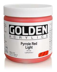 Golden Heavy Body Akrilik Boya 473 Ml Seri 8 Pyrrole Red Light - Thumbnail