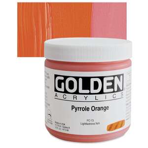 Golden - Golden Heavy Body Akrilik Boya 473 Ml Seri 8 Pyrrolle Orange