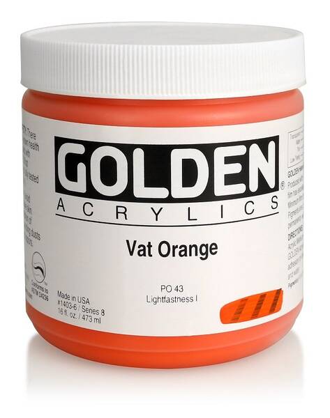 Golden Heavy Body Akrilik Boya 473 Ml Seri 8 Vat Orange - 3