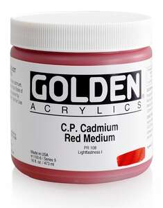 Golden Heavy Body Akrilik Boya 473 Ml Seri 9 C.P Cadmium Red Medium - 3