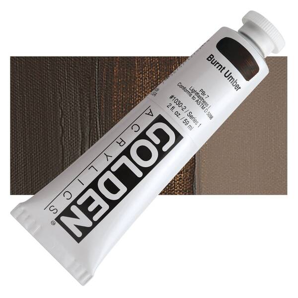 Golden Heavy Body Akrilik Boya 59 Ml Seri 1 Burnt Umber - 1