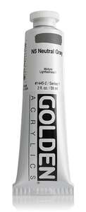 Golden Heavy Body Akrilik Boya 59 Ml Seri 1 N5 Neutral Gray - 3