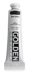 Golden Heavy Body Akrilik Boya 59 Ml Seri 1 Raw Umber - 3