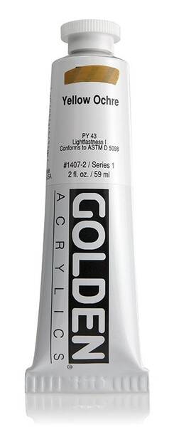 Golden Heavy Body Akrilik Boya 59 Ml Seri 1 Yellow Ochre - 3