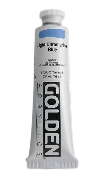 Golden Heavy Body Akrilik Boya 59 Ml Seri 2 Light Ultramarine Blue - 3